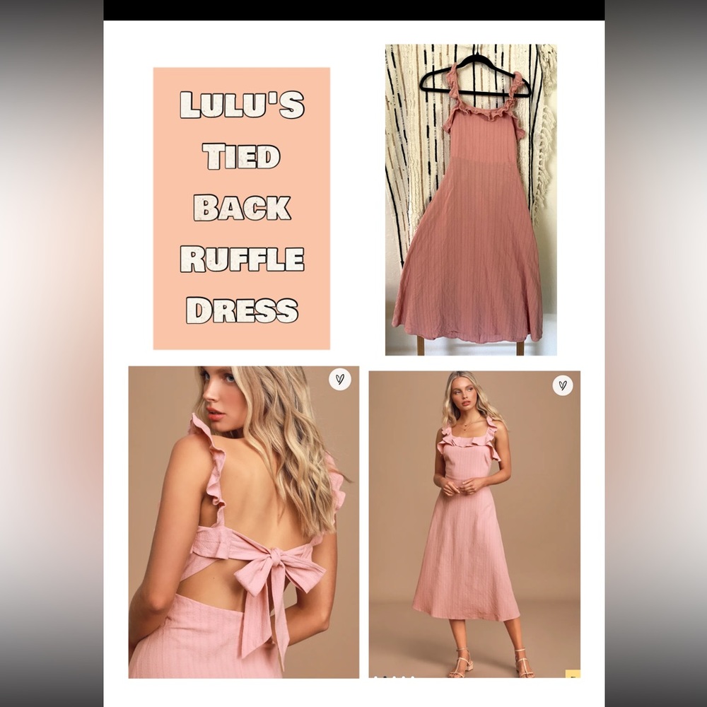 👗 LULUs TIE BACK DRESS💗